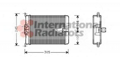 VAN WEZEL 30006187 -  Теплообменник, отопление салона